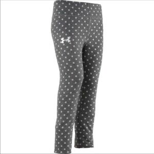 Under Armor Grey Polka Dot Athletic Leggings